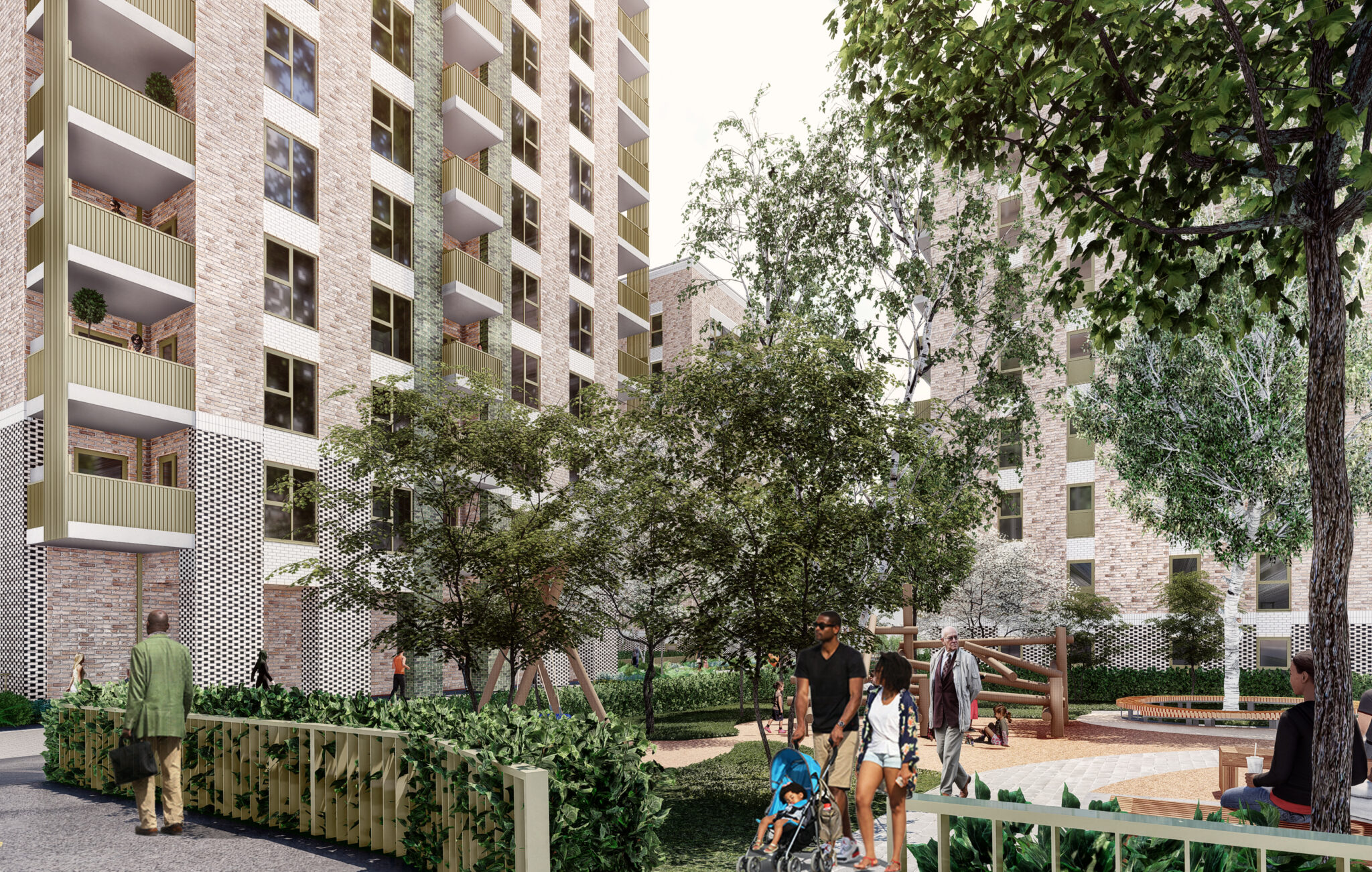 CGI of the development