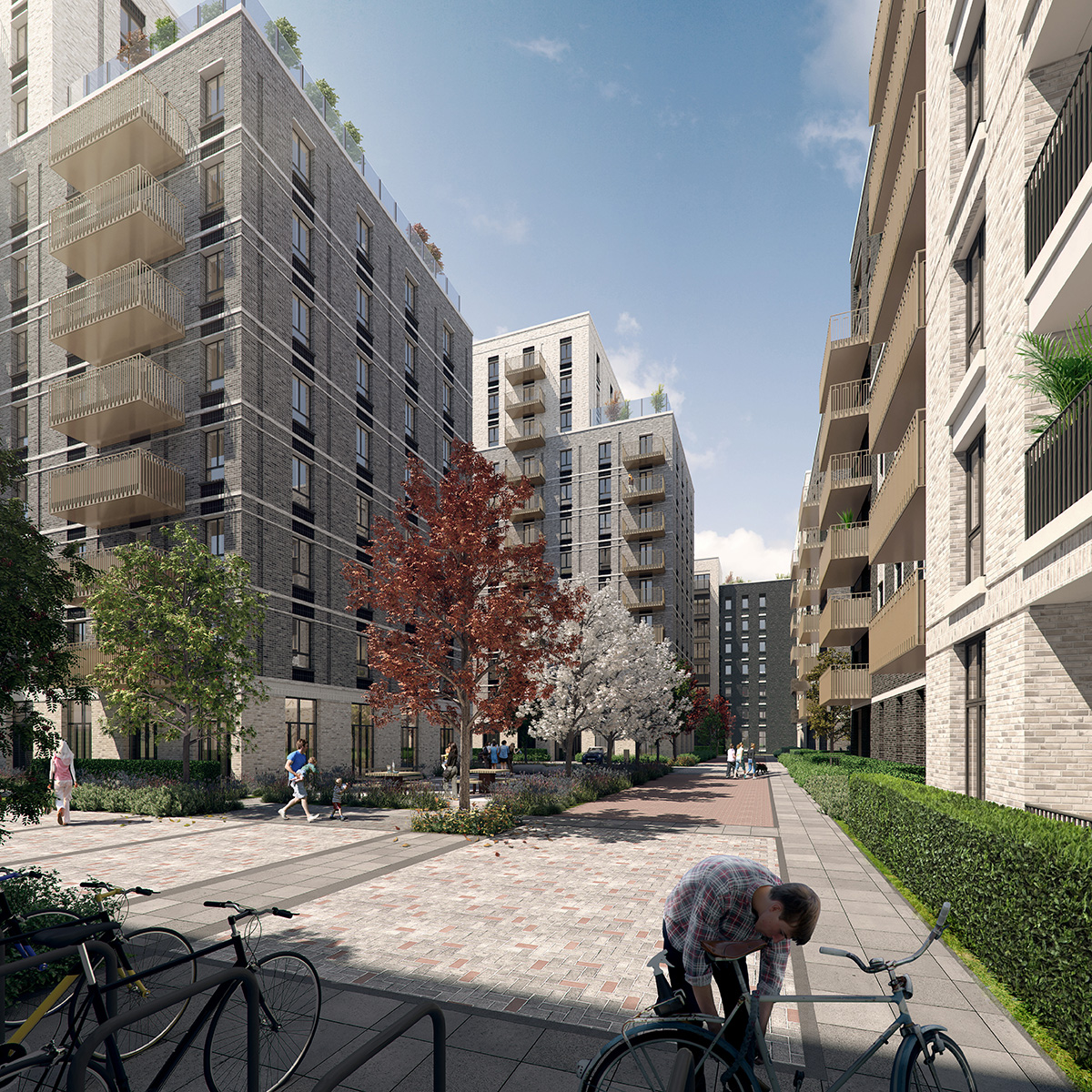CGI of the development