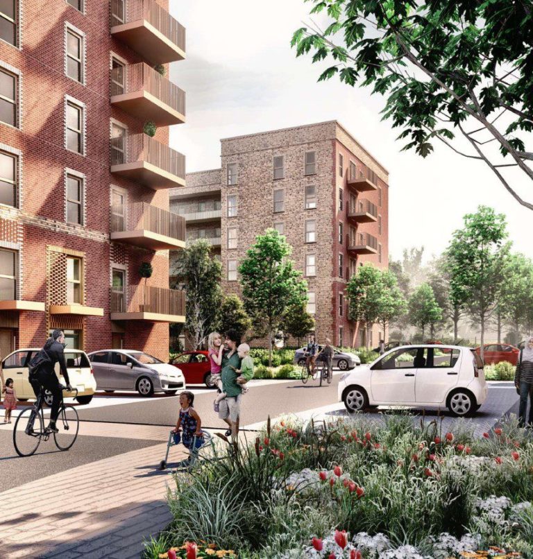 CGI of the development