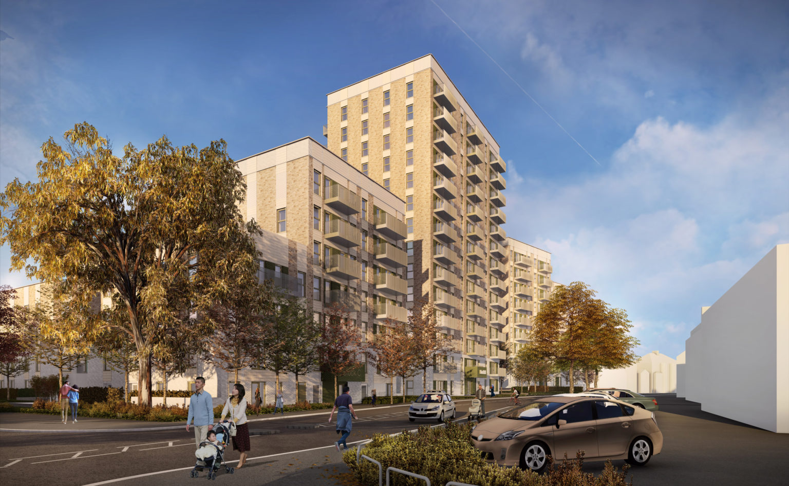 CGI of the development