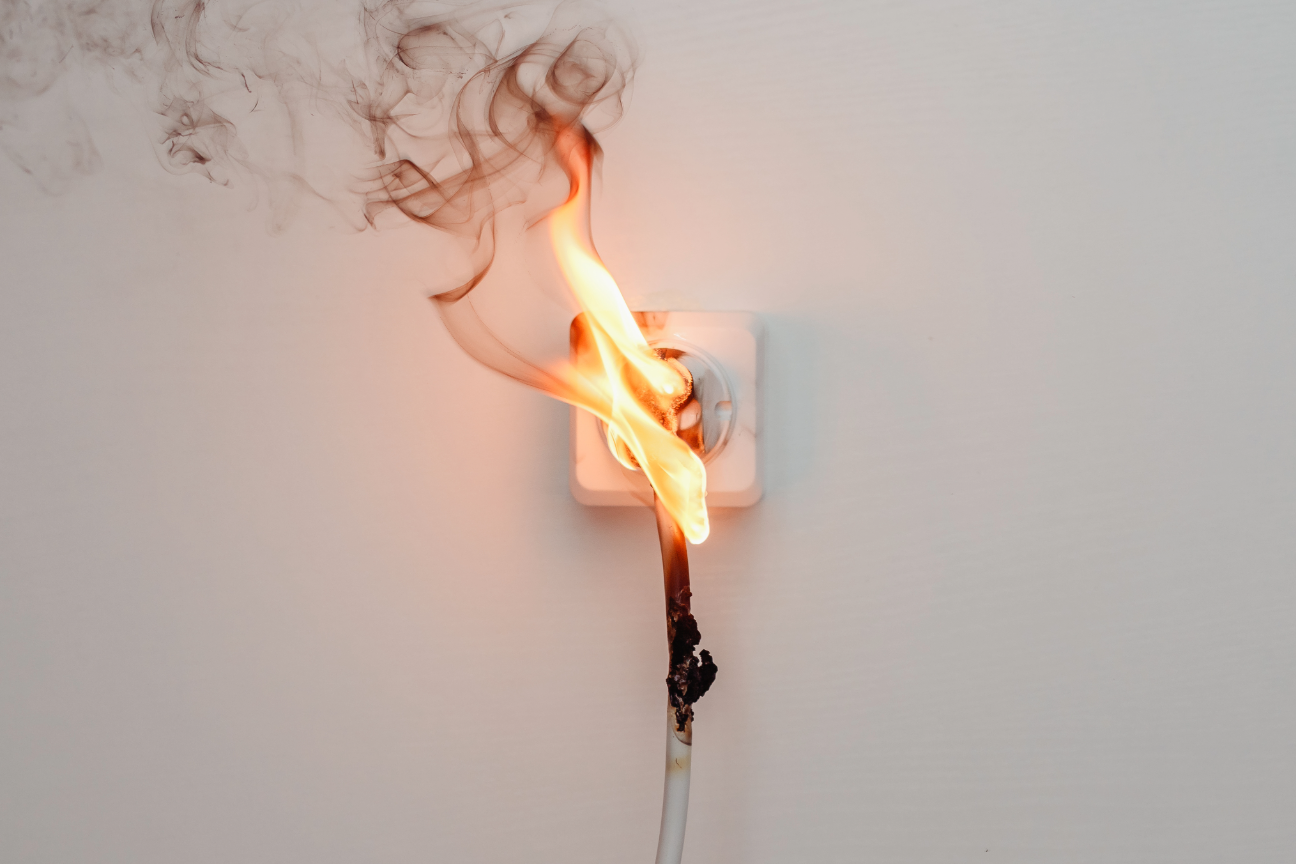 plug on fire