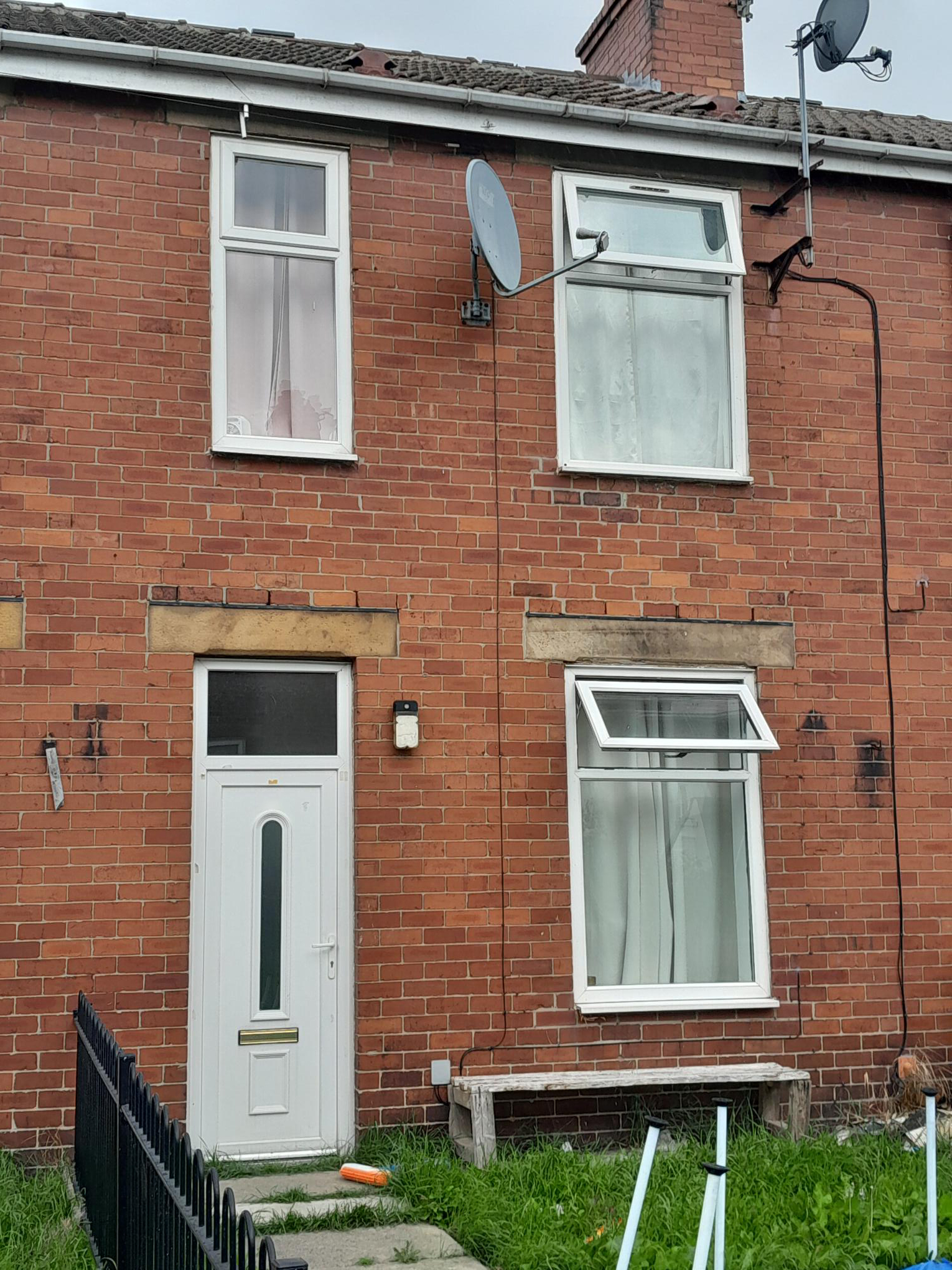 A two storey terraced house