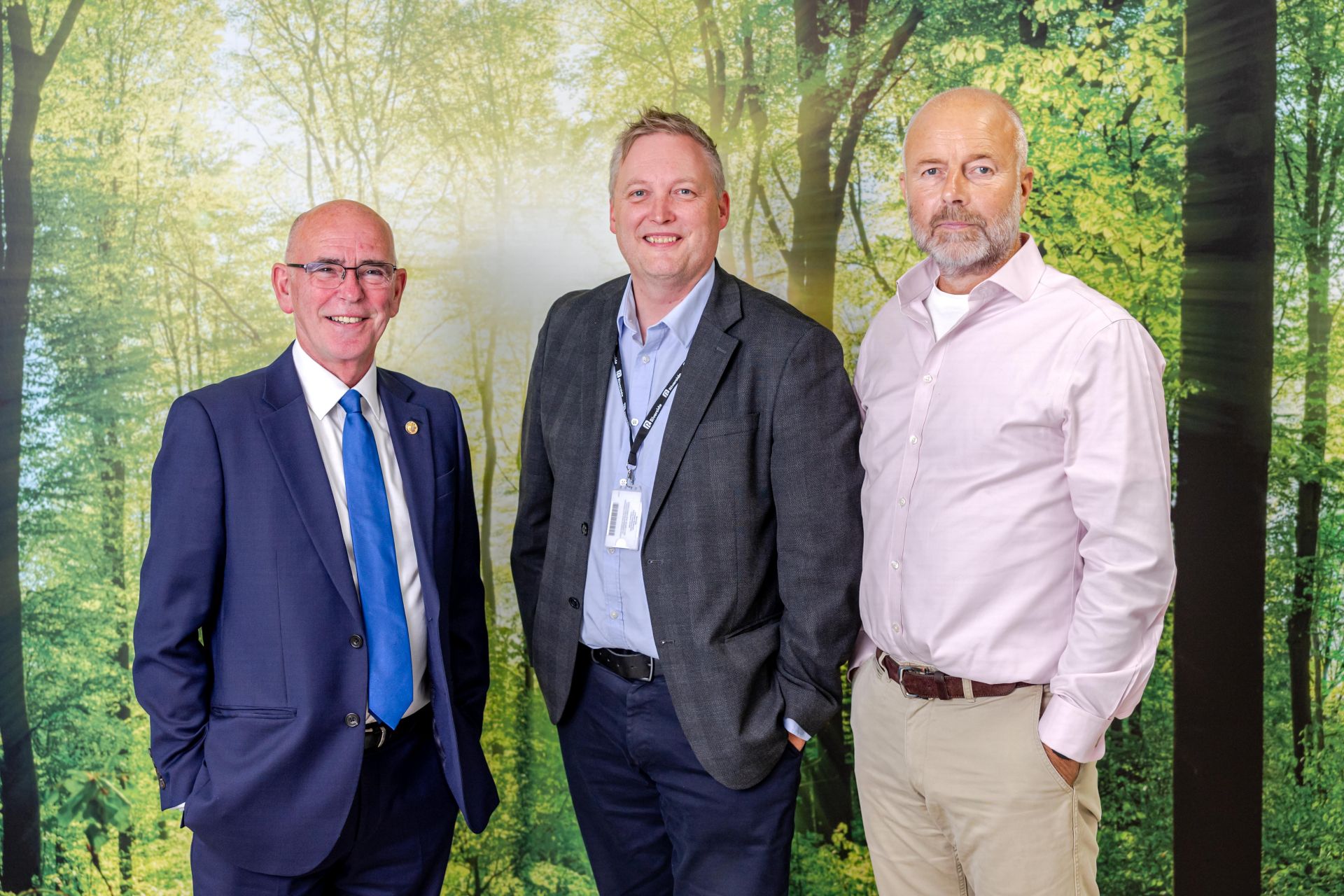 Jim Strang, former Chair, Gary Naylor, Managing Director and Kevin Coyle, newly elected Chair