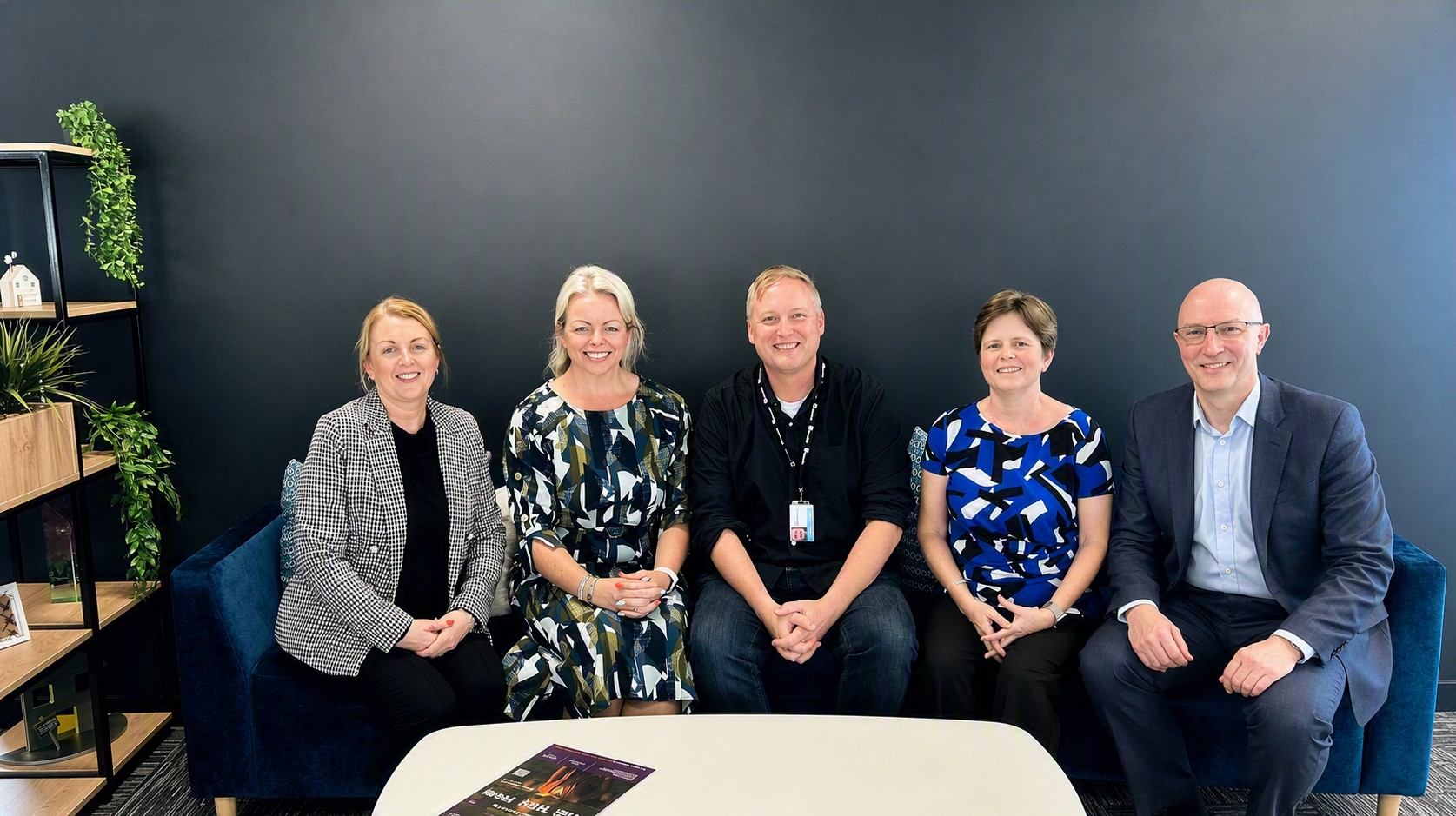 Left to right: Jacqueline Cameron, Group CEO of Cunninghame Housing Association; Lesley-Anne Junner, Chief Executive of Ayrshire Housing; Gary Naylor, Manging Director of Riverside Scotland; Shannon Watson, Chief Executive of Atrium Homes and Jim Munro, Chief Executive of Shire Housing Association