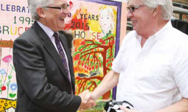 Roger Martinsson with Peabody CEO Stephen Howlett