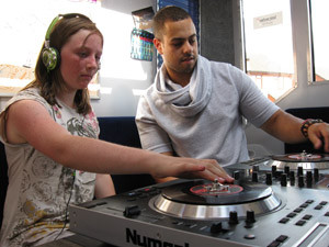 Streetvibe activities include DJ-ing workshops 