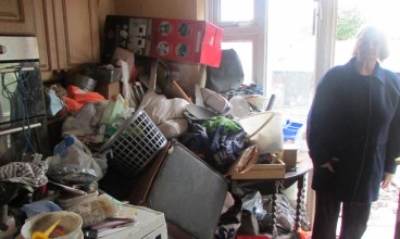 Former hoarder Penny Clark