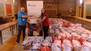 Frank Burke from Riverside and Ursula Bell from Local Solutions