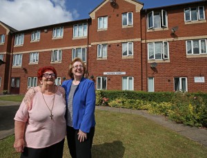 Two ladies from Akenside Court, Reiverside's Retirement Living accommodation in Bootle