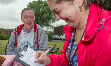 Residents of Cotton Lane, Halton Brook, gave their opinions on the area during a consultation event