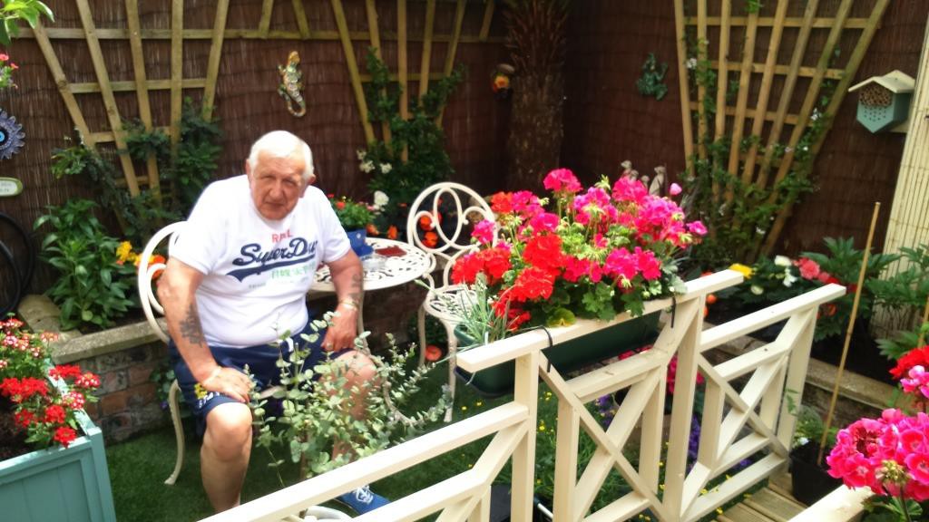 Liverpool Garden Competition entrant Ron Smith clinched second place with his floral display