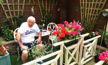 Liverpool Garden Competition entrant Ron Smith clinched second place with his floral display