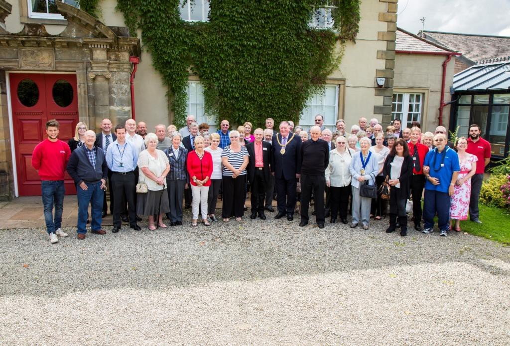 Garden competition finalists with the Mayor of Carlisle, Riverside Divisional Director Dean Butterworth, Ian Gregg, Director of Asset Management, and event sponsors, Lovell and ISS Landscaping