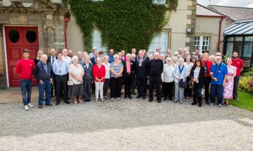 Finalists with the Mayor of Carlisle, Riverside Divisional Director Dean Butterworth, Ian Gregg, Director of Asset Management, and event sponsors, Lovell and ISS Landscaping