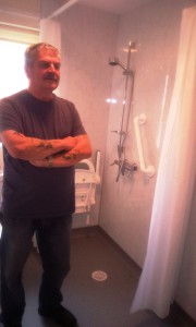 Ray wilkinson is delighted with his new wet room
