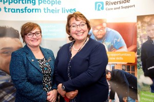 Executive Director Léann Hearne and Chief Executive Carol Matthews at the launch of Riverside Care and Support