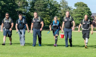The Walking with the Wounded veterans on their tour of Britain
