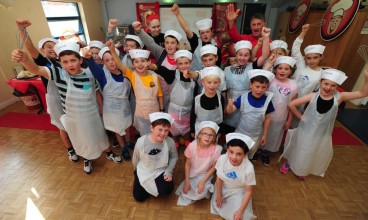 Youngsters learn about healthy eating at the Junior Chefs Academy