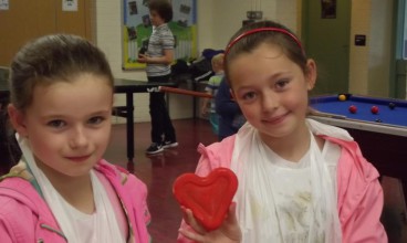 April and Lola having fun with SMARTYs at Mab Lane Youth Club during one of the events organised by the youth consortium