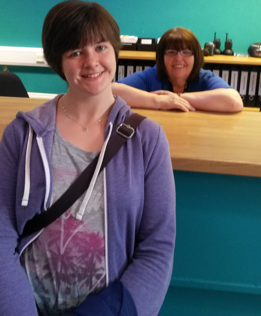 Jess Newton lives at Terry Street in Hull. She is pictured with Eileen Grannon her Support Worker.