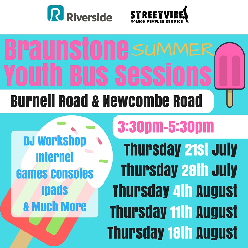 Streetvibes youth bus in Braunstone