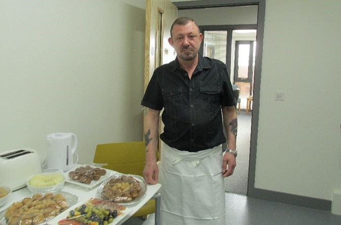 Ex-Servicemen Will Gooding was a chef in the Army for 20 years, and had the honour of cooking for the Queen. He is a customer at Hardwick House, Riverside’s supported housing for veterans in Teesside.