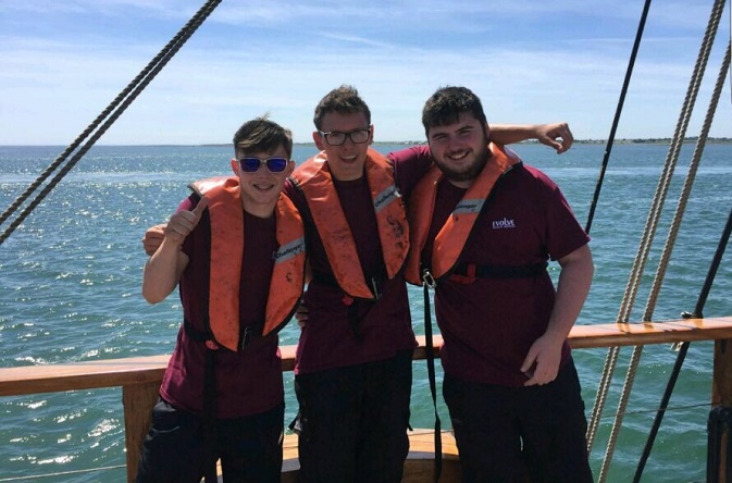 Evolve apprentices Luke Keough, Connor Marshall and Josh Demir took to the seas sailed the SS Duke of Pembroke for the Apprentice Ship Cup tournament.