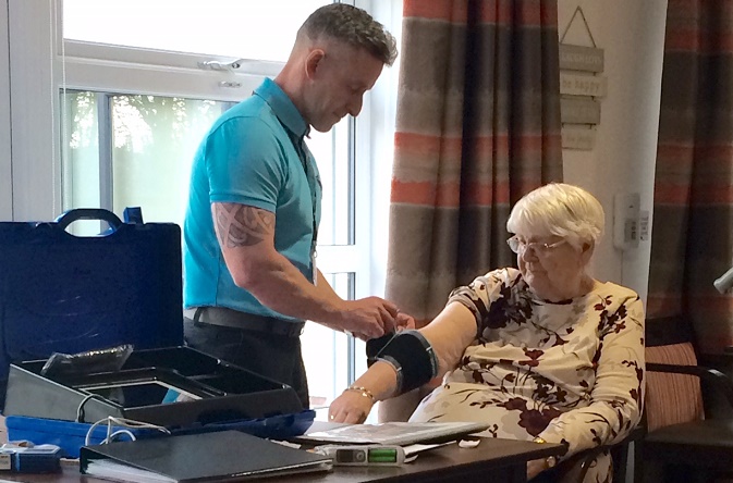 The medical kit, called a Telehealth tablet, is on site at Riverside’s Willow Brook Extra Care scheme in Washington.