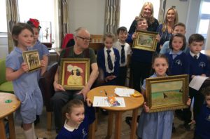 Children ages’ five to 10 from St Cuthbert’s Primary School enjoyed stepping back in time with residents at Riverside’s St Anne's Court Retirement Living scheme to learn all about the bygone days, and how to help people with dementia.