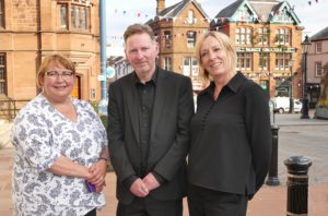 Carol Matthews Riverside Group CEO with Impact team Mark Costello Chair and Bryonie Shaw Interim Managing Director.