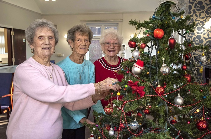 Riverside...Sisters living together at Riverside's Ivy Court St. Helens. From left. Jean Cook, age88 Irene O'Donnell age86 and Annie Walker age 83.