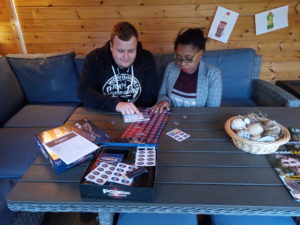 Tom Picknell, from Romford, lived at Lucas Court in Romford for four years before moving into a home of his own earlier this year. He now volunteers at Lucas Court and here he is with customer with Silvia.