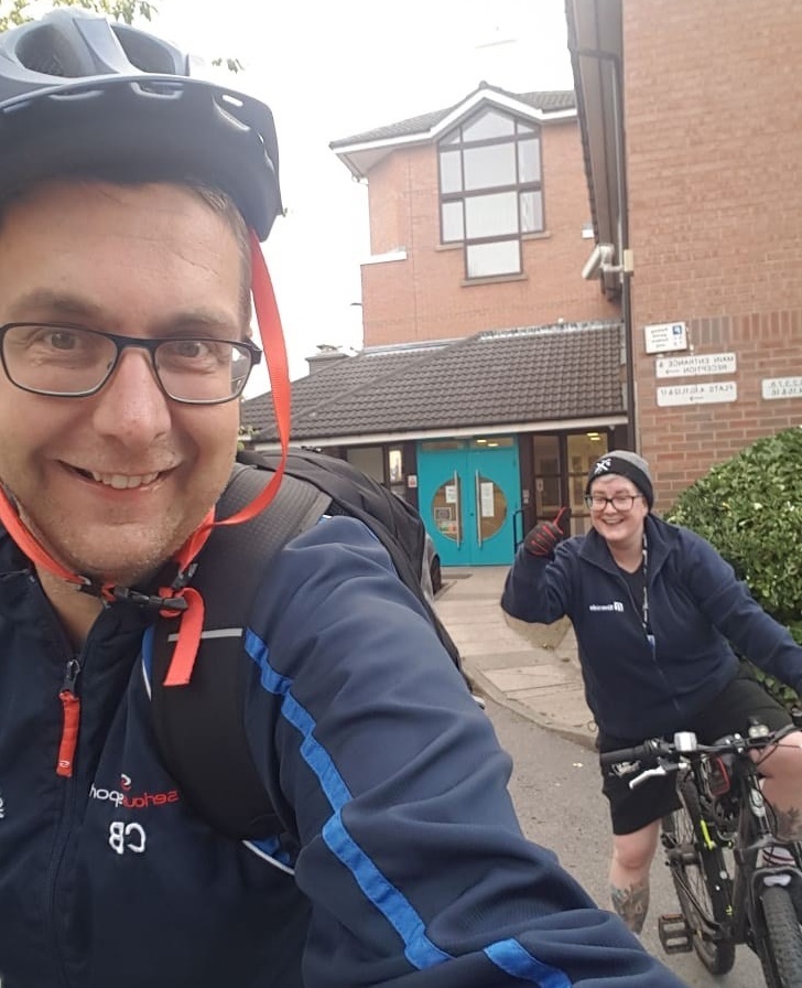 Riverside’s outreach support workers in Wakefield, Craig Bond and Pam Hardcastle