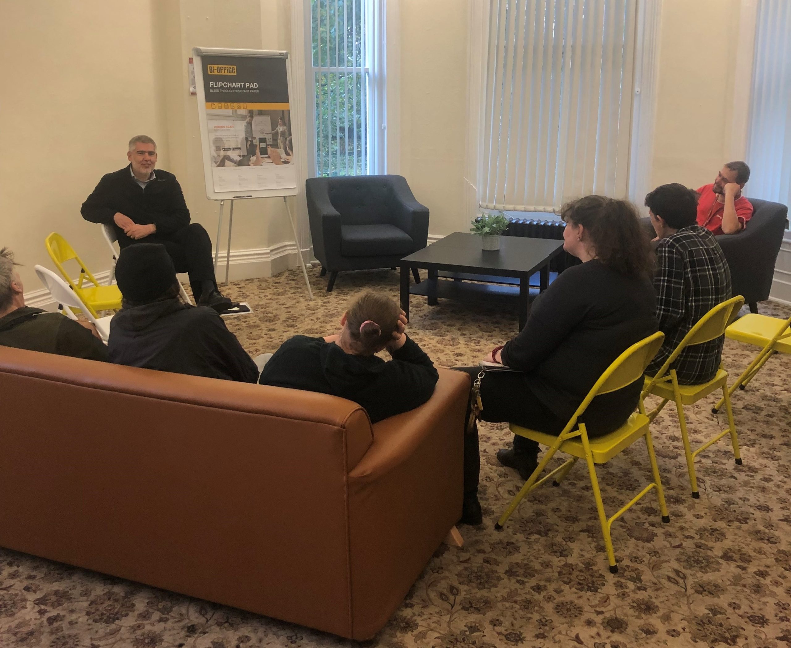 Mindfulness group session at Newbury House