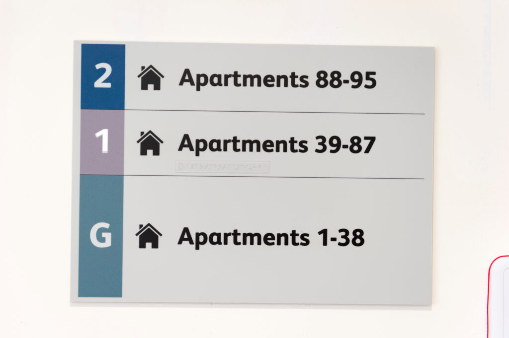 image of coloured signposting