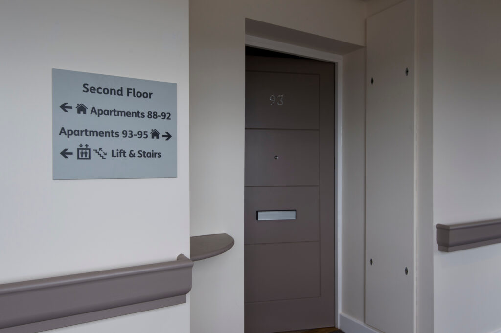 image of door with clear signs